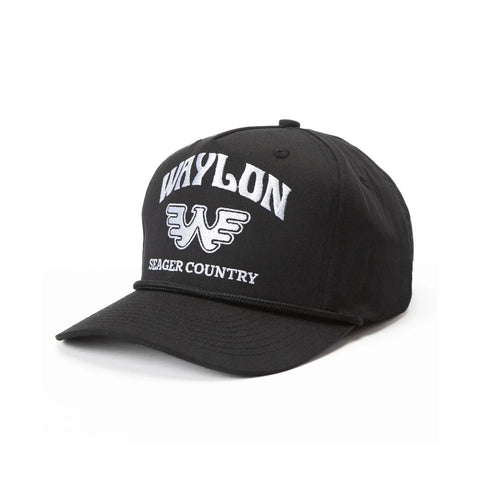 Seager x Waylon Jennings Country Snapback Black