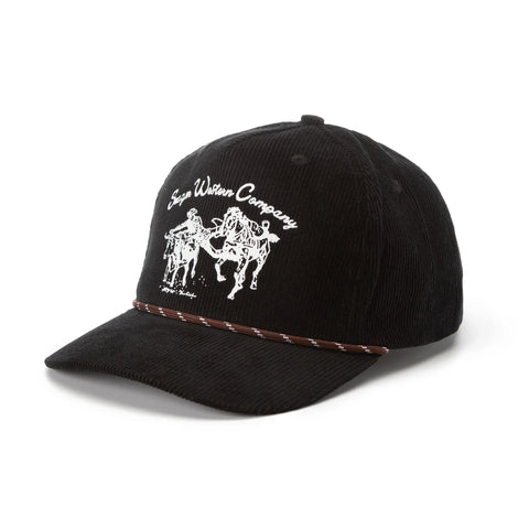 Los Rios Corduroy Snapback Black