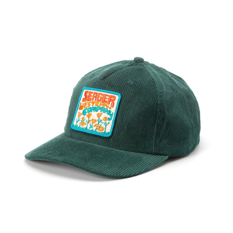 Seager Trip Corduroy Snapback Green