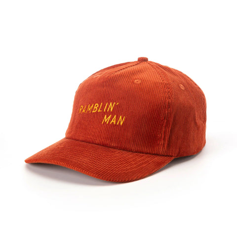 Ramblin' Man Corduroy Snapback Rust
