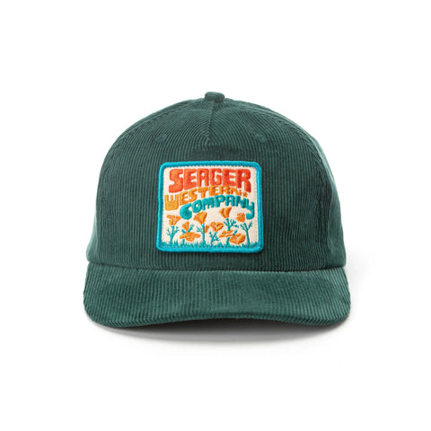 Seager Trip Corduroy Snapback Green