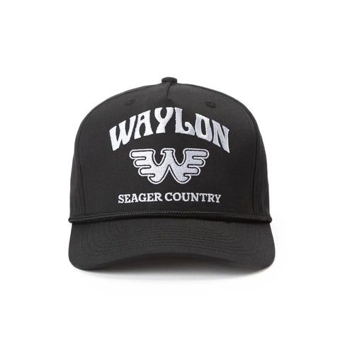 Seager x Waylon Jennings Country Snapback Black