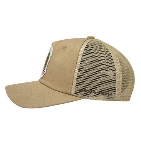 Protect Our Wetlands Unstructured Vintage Snapback Tan