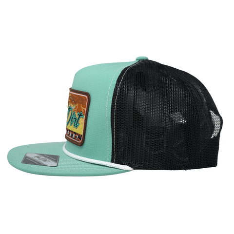 Red Fish - Turquoise/Black 5 Panel - TopIt