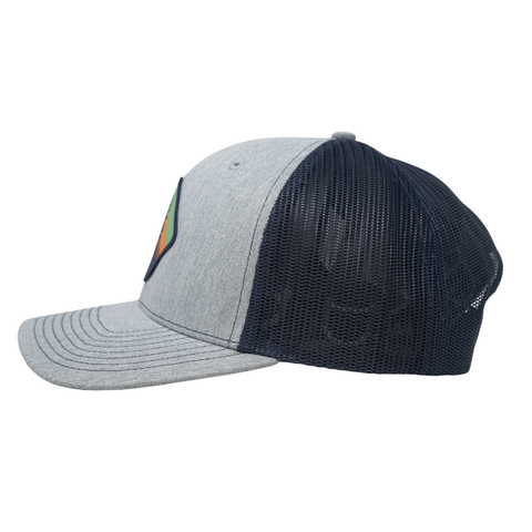 Retro Pine - Heather Grey/Navy - TopIt