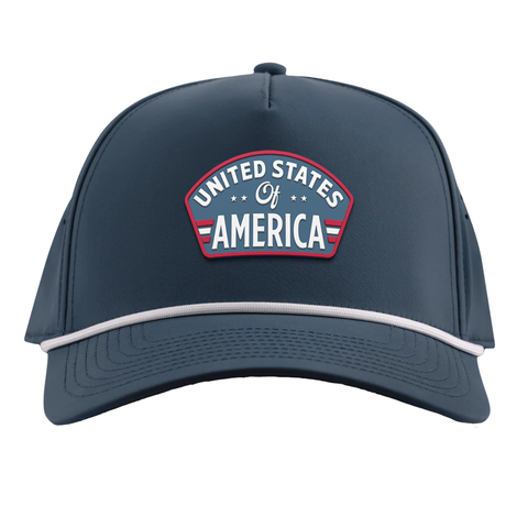 United States of America Badge Curved 5 Panel Rope