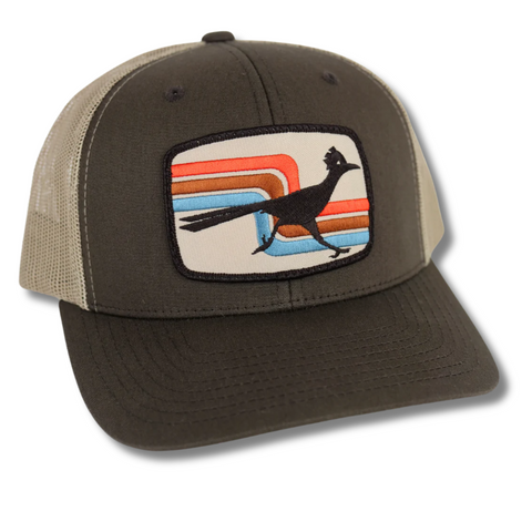 70s Roadrunner Curved Trucker Brown/Khaki