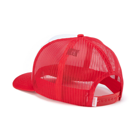 I Heart My Truck Mesh Snapback Red