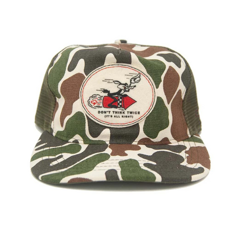 Don't Think Camo Trucker - Strapback