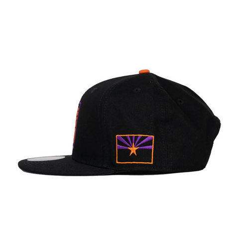 Snapback Hat Classic Black Orange & Purple