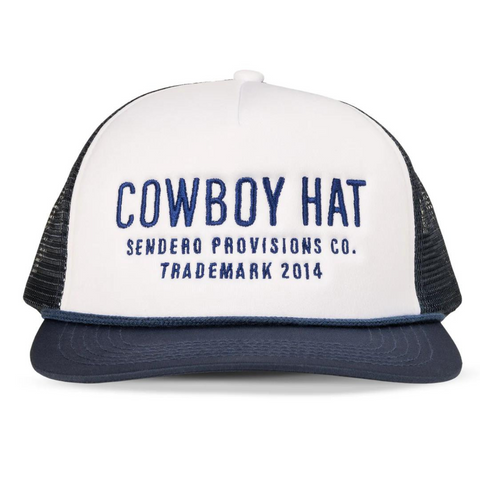 Cowboy Hat Blue/White