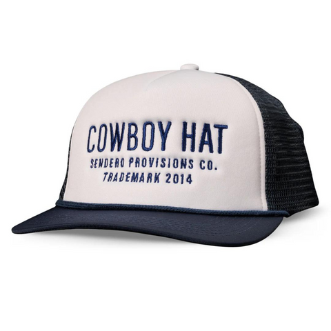 Cowboy Hat Blue/White