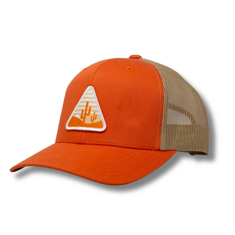 Retro Arizona Orange/Khaki Trucker