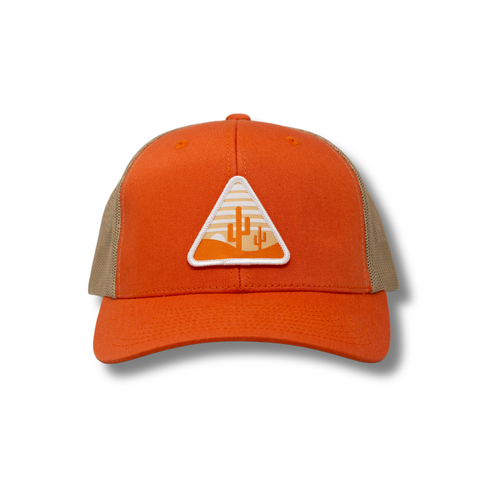 Retro Arizona Orange/Khaki Trucker