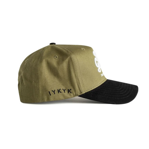 Dad Gang Hat Olive and Black