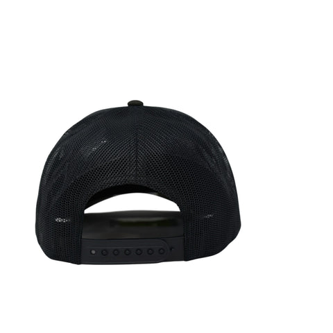 Arizona 48 State Tan Curved Trucker – Color: Midnight Camo