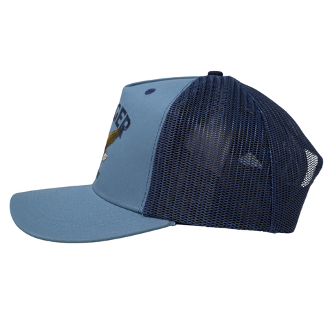 Bradley Trucker Snapback Faded Denim – Color: Faded Denim