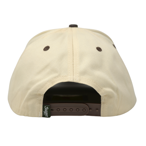Branded Snapback – Color: Cream/ Camo