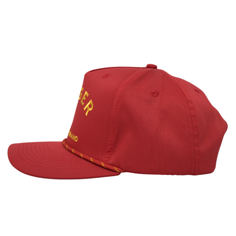 Branded Snapback – Color: Red