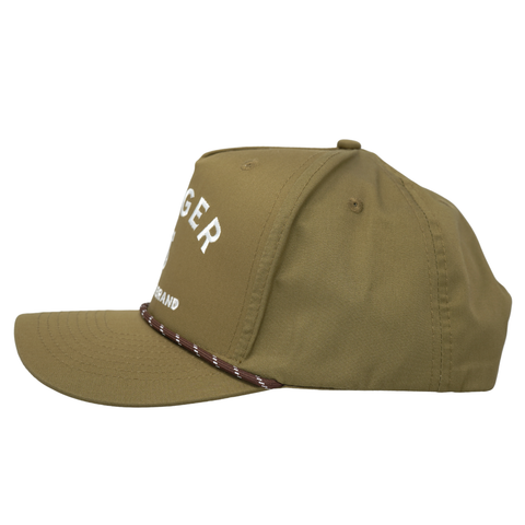 Branded Snapback – Color: Brown