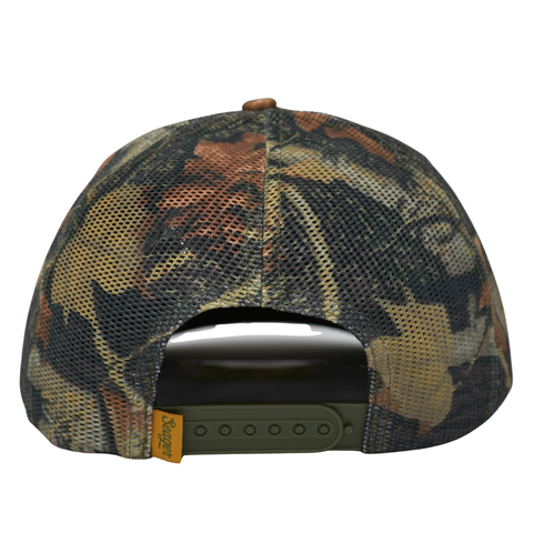 Branded Trucker Snapback – Color: SJC Camo