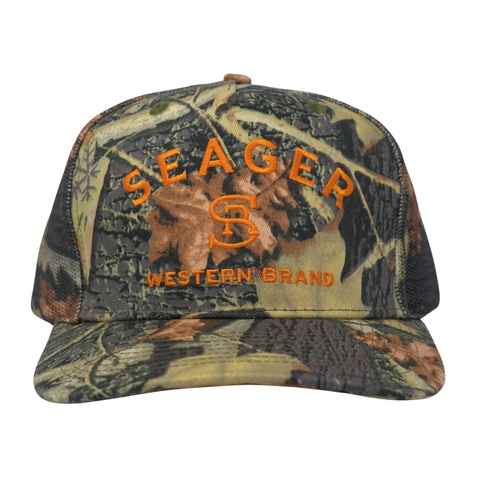 Branded Trucker Snapback – Color: SJC Camo