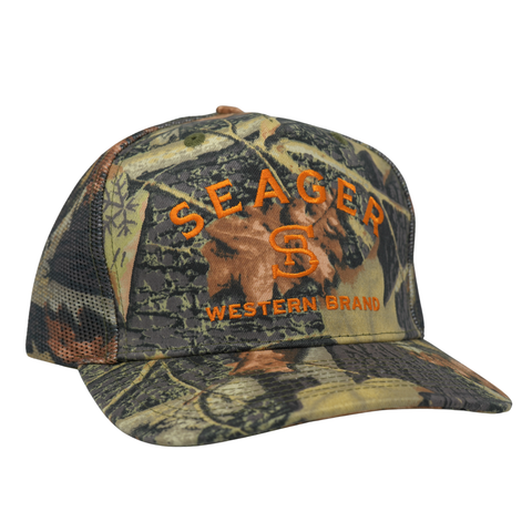 Branded Trucker Snapback – Color: SJC Camo
