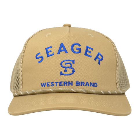 Branded Trucker Snapback – Color: Khaki