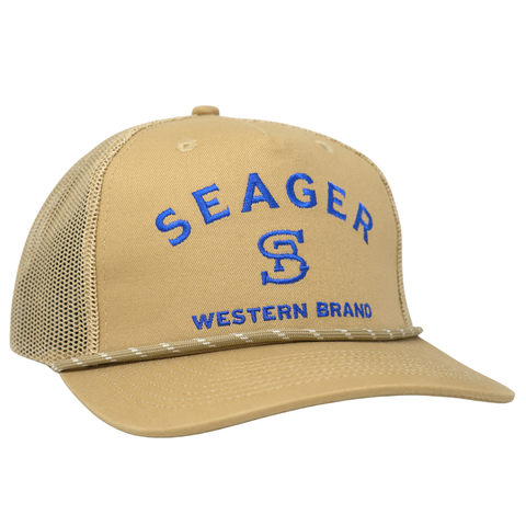 Branded Trucker Snapback – Color: Khaki