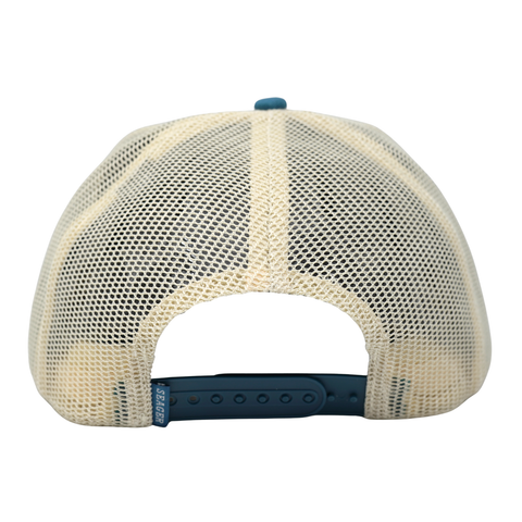 Branded Trucker Snapback – Color: Blue