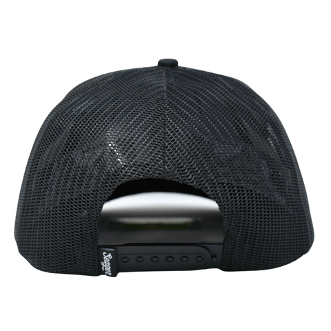 Branded Trucker Snapback Black