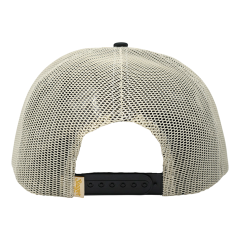Branded Trucker Snapback Black/ White