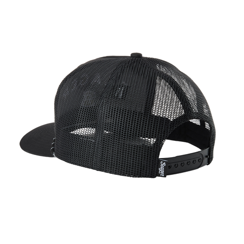 Branded Trucker Snapback Black