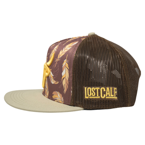 Brown Feathers Khaki