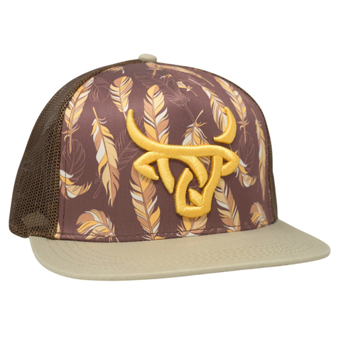 Brown Feathers Khaki