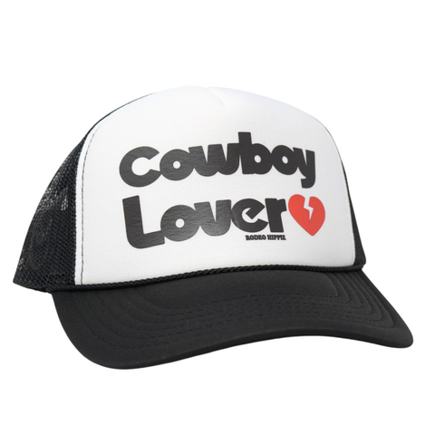 Cowboy Lover Trucker - Black/ White