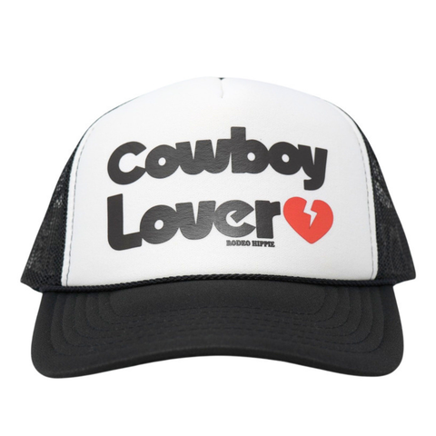 Cowboy Lover Trucker - Black/ White