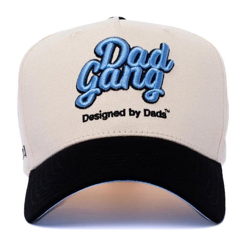 Dad Gang Logo Hat - Blue & Cream