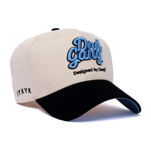 Dad Gang Logo Hat - Blue & Cream