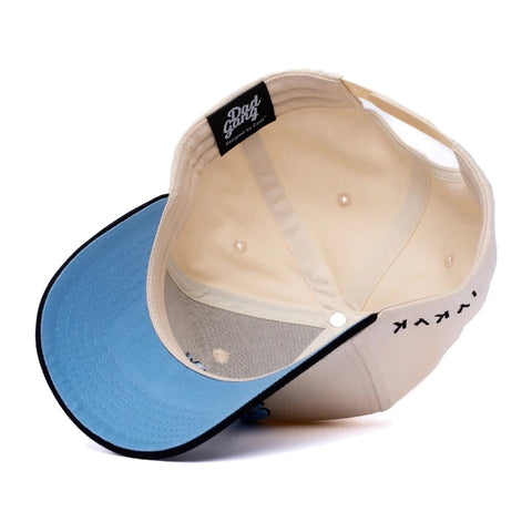 Dad Gang Logo Hat - Blue & Cream