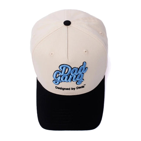 Dad Gang Logo Hat - Blue & Cream