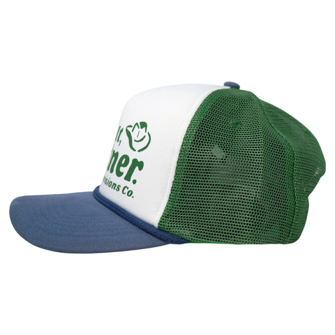 Easy Does It Hat White/Green