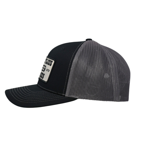 Hard Hit'n Mesh Hat – Color: Black/Charcoal