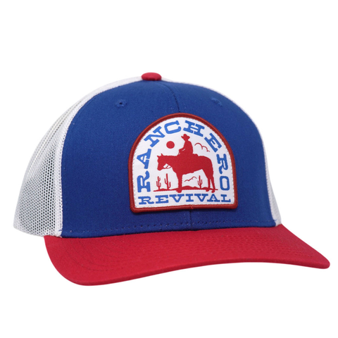 Hard Liv'n Trucker – Color: Blue/ Red/ White