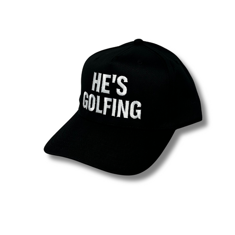 He's Golfing