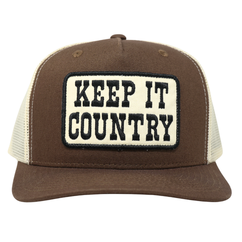 Keep It Country Trucker – Color: Brown/ Cream