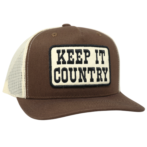 Keep It Country Trucker – Color: Brown/ Cream