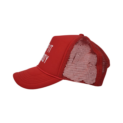 Keep It Cowboy Trucker – Color: Red/ Red