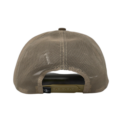 Marlin Snapback – Color: Brown and Khaki
