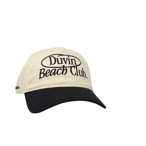 Beach Club Hat – Color: White/Black
